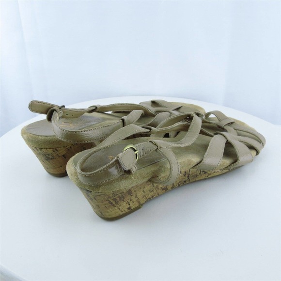 Aerosoles Women Strappy Shoe Ready Yet Go Brown Synthetic Buckle Size 8.5 Medium - Picture 6 of 10